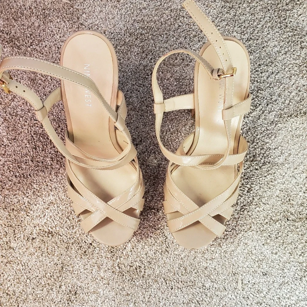 Nine west chunky heels